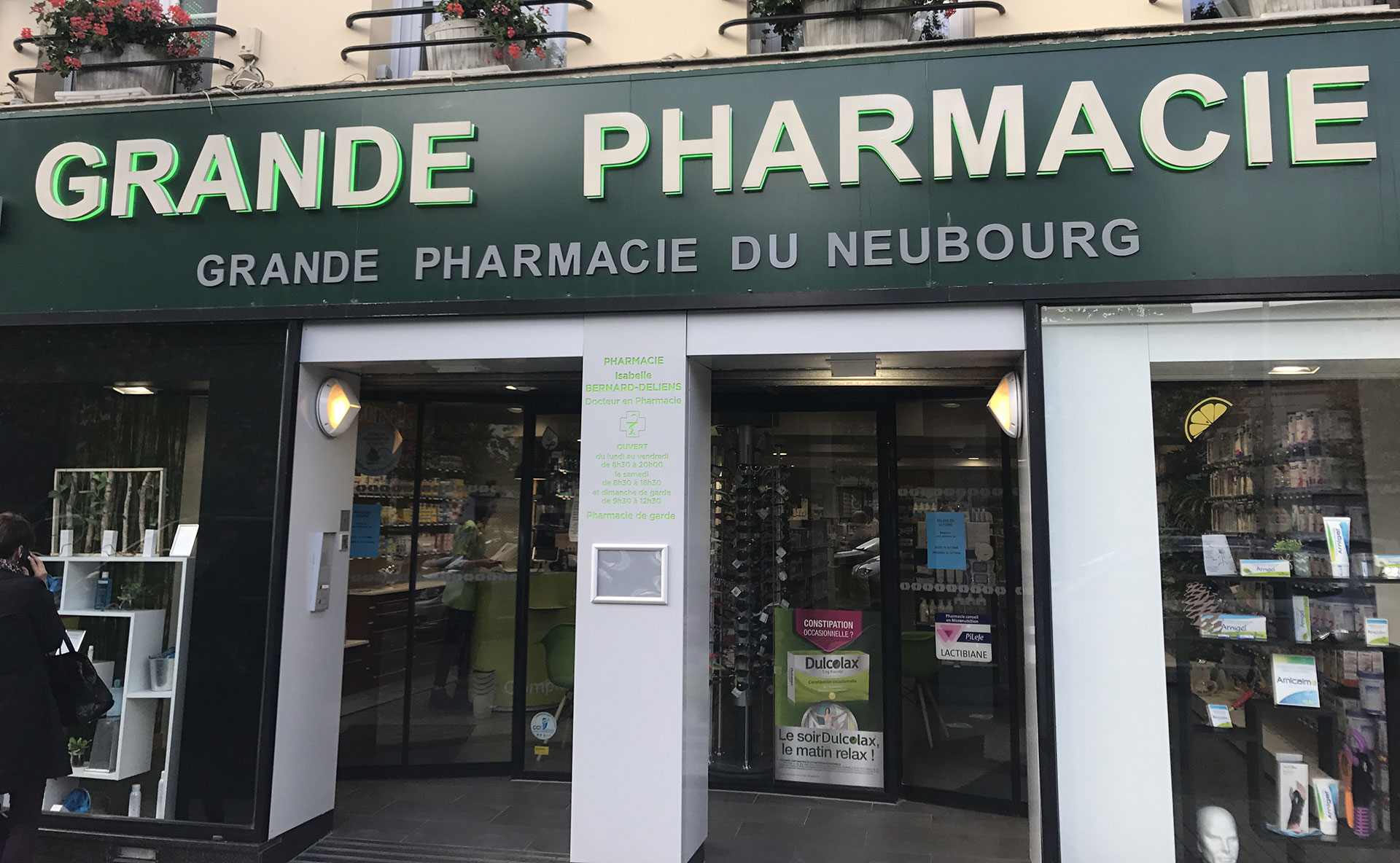 Devanture de pharmacie